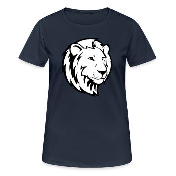 lion - Women's Breathable T-Shirt - dark navy - Front - AI Model Female 172 light (172cm)