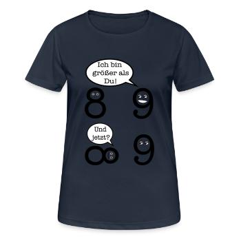 Mathematik Witz - Frauen T-Shirt atmungsaktiv - Dunkelnavy - Vorne - AI Model Female 172 light (172cm)