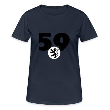 Ch'ti / Nord / Chti / Ch'ti mi / Nordiste - Frauen T-Shirt atmungsaktiv - Dunkelnavy - Vorne - AI Model Female 172 light (172cm)