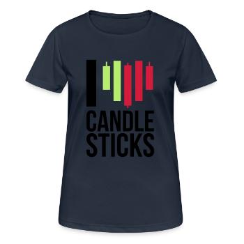 trading - Women's Breathable T-Shirt - dark navy - Front - AI Model Female 172 light (172cm)