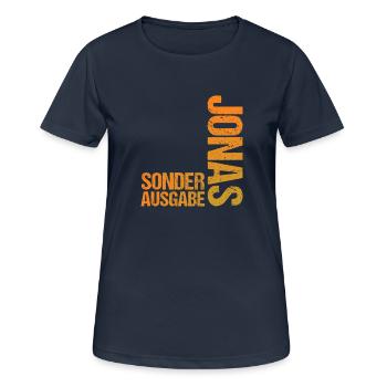 Jonas - T-shirt respirant Femme - bleu marine foncé - Devant - AI Model Female 172 light (172cm)