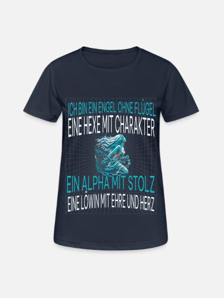 Frauenpower - Frauen T-Shirt atmungsaktiv - Dunkelnavy