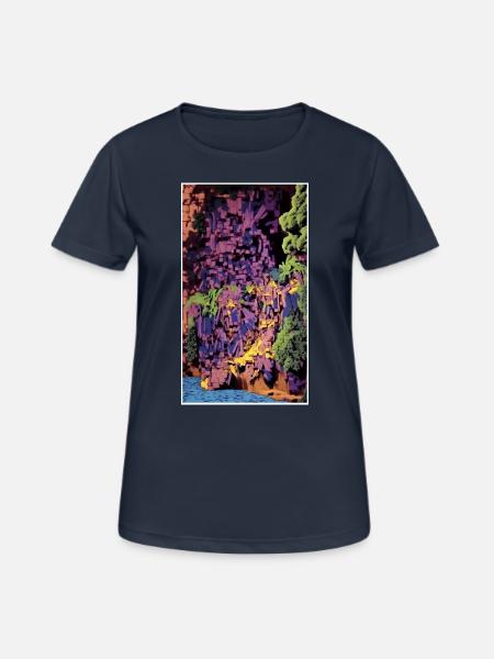 1990 Coast - Frauen T-Shirt atmungsaktiv - Dunkelnavy