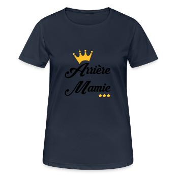 Großmütter / Oma / Mami / Großmutter / Mamy - Frauen T-Shirt atmungsaktiv - Dunkelnavy - Vorne - AI Model Female 172 light (172cm)