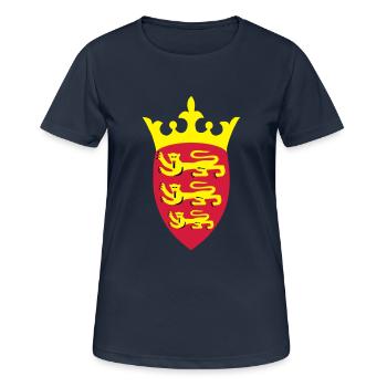 Jersey-Kamm - Frauen T-Shirt atmungsaktiv - Dunkelnavy - Vorne - AI Model Female 172 light (172cm)