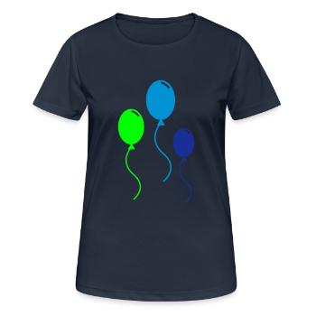 BALLOONS - Women's Breathable T-Shirt - dark navy - Front - AI Model Female 172 light (172cm)