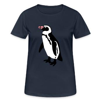 Pinguin - Women's Breathable T-Shirt - dark navy - Front - AI Model Female 172 light (172cm)