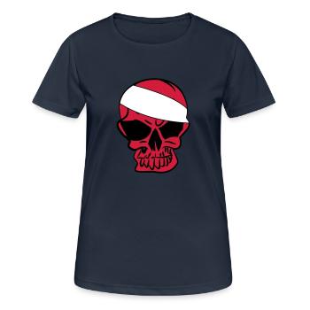 Anarcho Skull Anarchy anarchy - Women's Breathable T-Shirt - dark navy - Front - AI Model Female 172 light (172cm)