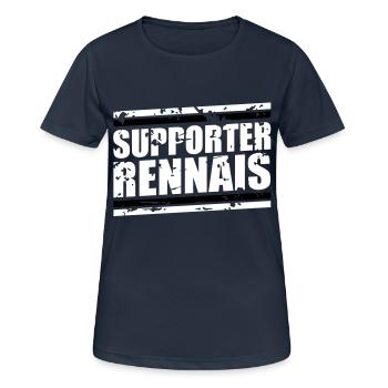 Weinlese-Bär Rennais - Frauen T-Shirt atmungsaktiv - Dunkelnavy - Vorne - AI Model Female 172 light (172cm)