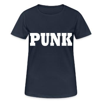 Punk - Frauen T-Shirt atmungsaktiv - Dunkelnavy - Vorne - AI Model Female 172 light (172cm)