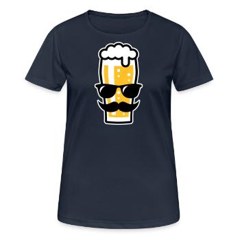 XSonnenbrille Sommer (Dreifarbig) - Frauen T-Shirt atmungsaktiv - Dunkelnavy - Vorne - AI Model Female 172 light (172cm)