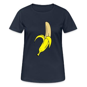 banana - T-shirt respirant Femme - bleu marine foncé - Devant - AI Model Female 172 light (172cm)