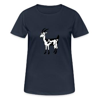 Goat - Women's Breathable T-Shirt - dark navy - Front - AI Model Female 172 light (172cm)
