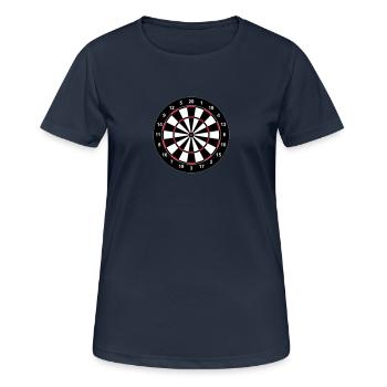 Dartboard - Frauen T-Shirt atmungsaktiv - Dunkelnavy - Vorne - AI Model Female 172 light (172cm)