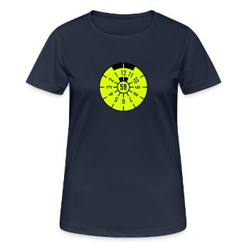 TÜV 1959 - T-shirt respirant Femme - bleu marine foncé - Devant - AI Model Female 172 light (172cm)