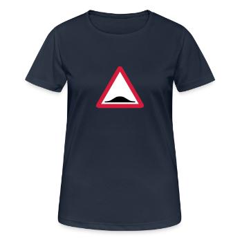 Triangle panel back donkey 209 - Women's Breathable T-Shirt - dark navy - Front - AI Model Female 172 light (172cm)