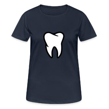 Dent - T-shirt respirant Femme - bleu marine foncé - Devant - AI Model Female 172 light (172cm)