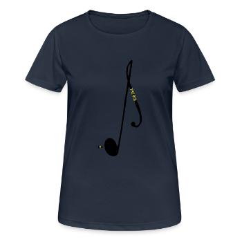 le gros billet - T-shirt respirant Femme - bleu marine foncé - Devant - AI Model Female 172 light (172cm)