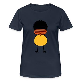 Funky Chick - T-shirt respirant Femme - bleu marine foncé - Devant - AI Model Female 172 light (172cm)
