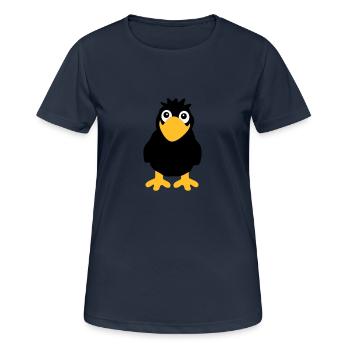 Rabe - Frauen T-Shirt atmungsaktiv - Dunkelnavy - Vorne - AI Model Female 172 light (172cm)