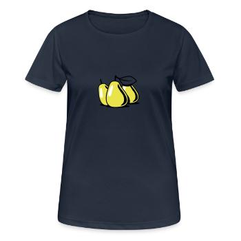 PEAR fruit bio healthy - Women's Breathable T-Shirt - dark navy - Front - AI Model Female 172 light (172cm)
