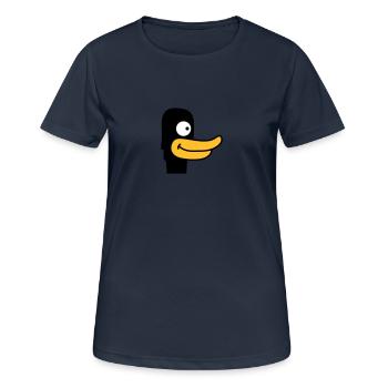 Duck Face - T-shirt respirant Femme - bleu marine foncé - Devant - AI Model Female 172 light (172cm)