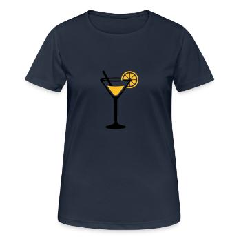 Cocktail - T-shirt respirant Femme - bleu marine foncé - Devant - AI Model Female 172 light (172cm)