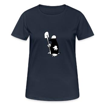 Taupe - T-shirt respirant Femme - bleu marine foncé - Devant - AI Model Female 172 light (172cm)