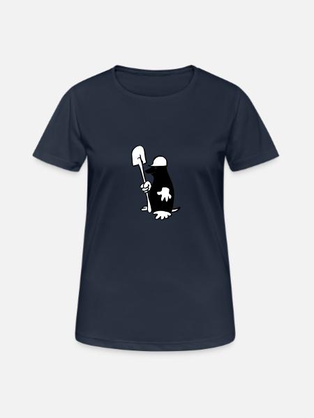 Mole - Women's Breathable T-Shirt - dark navy