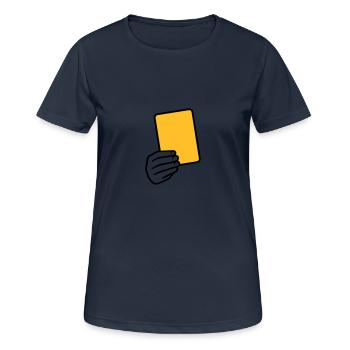 Arbitre - T-shirt respirant Femme - bleu marine foncé - Devant - AI Model Female 172 light (172cm)
