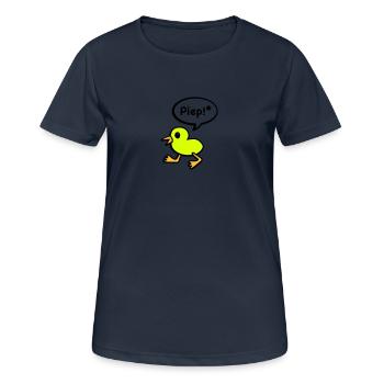 beep bird - Women's Breathable T-Shirt - dark navy - Front - AI Model Female 172 light (172cm)