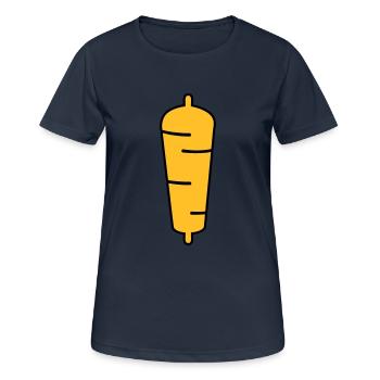 kebab - Women's Breathable T-Shirt - dark navy - Front - AI Model Female 172 light (172cm)