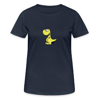 Dino (c) - T-shirt respirant Femme - bleu marine foncé - Devant - AI Model Female 172 light (172cm)