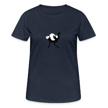 Strauss - Frauen T-Shirt atmungsaktiv - Dunkelnavy - Vorne - AI Model Female 172 light (172cm)