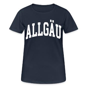 Allgäu - T-shirt respirant Femme - bleu marine foncé - Devant - AI Model Female 172 light (172cm)