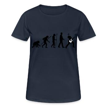evolution_rocks_032012_a_2c - T-shirt respirant Femme - bleu marine foncé - Devant - AI Model Female 172 light (172cm)