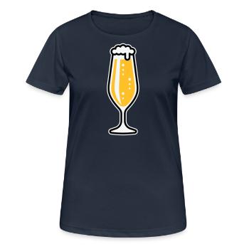 XLustiger Spaß - Frauen T-Shirt atmungsaktiv - Dunkelnavy - Vorne - AI Model Female 172 light (172cm)