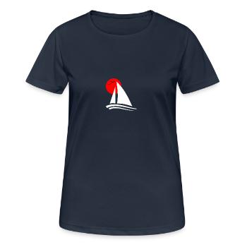 Sailing Black - Women's Breathable T-Shirt - dark navy - Front - AI Model Female 172 light (172cm)