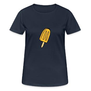 Eis - Frauen T-Shirt atmungsaktiv - Dunkelnavy - Vorne - AI Model Female 172 light (172cm)