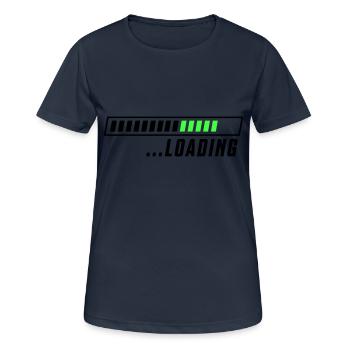 Loading loading bar - Women's Breathable T-Shirt - dark navy - Front - AI Model Female 172 light (172cm)