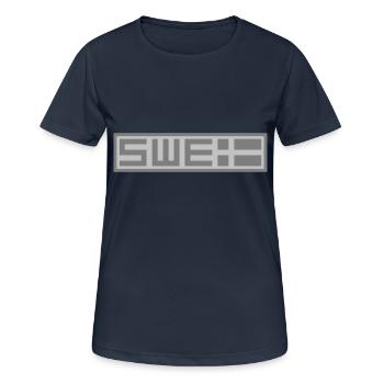 Tactique suédoise - T-shirt respirant Femme - bleu marine foncé - Devant - AI Model Female 172 light (172cm)