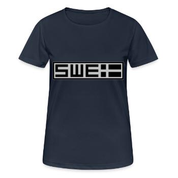 Tactique suédoise - T-shirt respirant Femme - bleu marine foncé - Devant - AI Model Female 172 light (172cm)