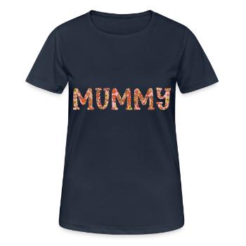 Mummy Love - Geschenkidee - Geschenk - Frauen T-Shirt atmungsaktiv - Dunkelnavy - Vorne - AI Model Female 172 light (172cm)