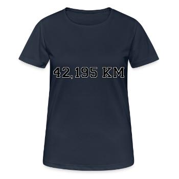 Marathon - T-shirt respirant Femme - bleu marine foncé - Devant - AI Model Female 172 light (172cm)