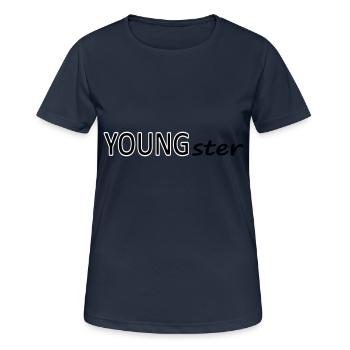 Youngster Jugendlicher Jugend Jugendliche - Frauen T-Shirt atmungsaktiv - Dunkelnavy - Vorne - AI Model Female 172 light (172cm)