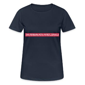 boissons de crânes ennemis - T-shirt respirant Femme - bleu marine foncé - Devant - AI Model Female 172 light (172cm)