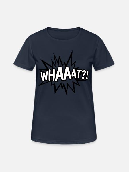 WHAT - Women's Breathable T-Shirt - dark navy