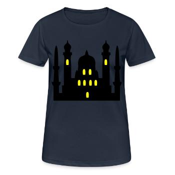 moschee 02 - Frauen T-Shirt atmungsaktiv - Dunkelnavy - Vorne - AI Model Female 172 light (172cm)