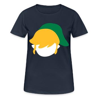 Link - Frauen T-Shirt atmungsaktiv - Dunkelnavy - Vorne - AI Model Female 172 light (172cm)