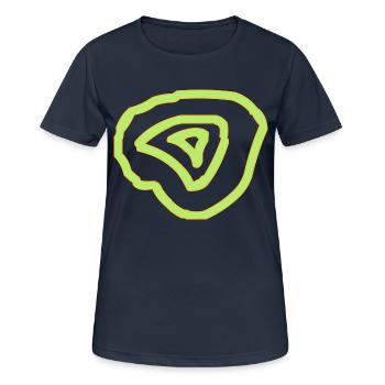 Cercles - T-shirt respirant Femme - bleu marine foncé - Devant - AI Model Female 172 light (172cm)